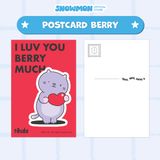  Postcard SNOW MON decor dán tường, quà tặng lưu niệm, trang trí phòng ngủ - Thiệp nhắn nhủ lời chúc dễ thương 
