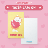  Postcard SNOW MON decor dán tường, quà tặng lưu niệm, trang trí phòng ngủ - Thiệp nhắn nhủ lời chúc dễ thương 