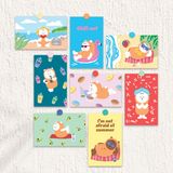  Bánh Donut Moni Postcard- Season 1 