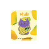  Huy hiệu cài áo kim loại Mèo Berry Kitty Xoài 