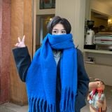  Khăn quàng choàng cổ len Cashmere cao cấp AGANA giữ ấm màu trơn pastel phong cách Hàn Quốc đẹp sang trọng KCL004 