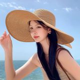  Quà tặng 20/11 cho sếp nữ, vợ, cô giáo, giáo viên nữ, mẹ và bạn gái, người yêu nữ quà tặng Mũ nón cói đi biển rộng vành tròn đẹp cho nữ AGANA - NC518 