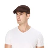  Quà tặng 20/10 cho đối tác nam, sếp nam, đồng nghiệp nam, người yêu nam ,bạn bè, anh trai hoặc người thân quà tặng Mũ nón beret nam cao cấp AGANA mũ nồi nam phong cách Newboy cổ điển pha lẫn hiện đại - Màu Nâu Đậm - MBRN001 