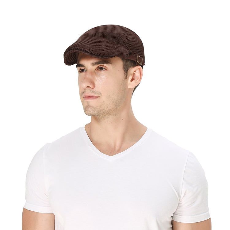  Quà tặng 20/10 cho đối tác nam, sếp nam, đồng nghiệp nam, người yêu nam ,bạn bè, anh trai hoặc người thân quà tặng Mũ nón beret nam cao cấp AGANA mũ nồi nam phong cách Newboy cổ điển pha lẫn hiện đại - Màu Nâu Đậm - MBRN001 