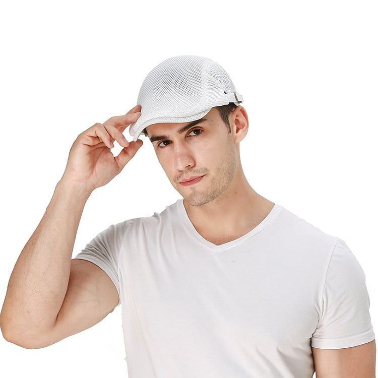  Quà tặng 20/10 cho đối tác nam, sếp nam, đồng nghiệp nam, người yêu nam ,bạn bè, anh trai hoặc người thân quà tặng Mũ nón beret nam cao cấp AGANA mũ nồi nam phong cách Newboy cổ điển pha lẫn hiện đại - Màu Trắng - MBRN001 