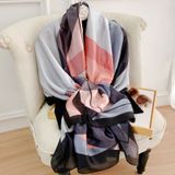  Quà tặng 20/11 cho sếp nữ, vợ, cô giáo, giáo viên nữ, mẹ và bạn gái, người yêu nữ quà tặng Khăn quàngchoàng cổ lụa cao cấp cho nữ văn phòng sở đẹp màu xanh hình đa khối AGANA - KS160 