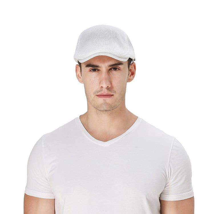  Quà tặng 20/10 cho đối tác nam, sếp nam, đồng nghiệp nam, người yêu nam ,bạn bè, anh trai hoặc người thân quà tặng Mũ nón beret nam cao cấp AGANA mũ nồi nam phong cách Newboy cổ điển pha lẫn hiện đại - Màu Trắng - MBRN001 