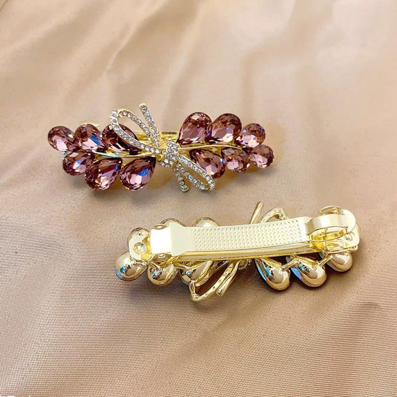  Quà tặng 20/10 cho sếp nữ, vợ, cô giáo, giáo viên nữ, mẹ và bạn gái, người yêu nữ quà tặng Kẹp (cặp) tóc cao cấp AGANA - Ghim kẹp tóc nữ đẹp đính đá hoa sang trọng phù hợp làm quà tặng mọi dịp - KDD117 