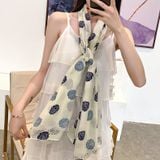  Quà tặng 20/11 cho sếp nữ, vợ, cô giáo, giáo viên nữ, mẹ và bạn gái, người yêu nữ quà tặng Khăn quàngchoàng cổ lụa cao cấp cho nữ văn phòng sở đẹp màu trắng AGANA - KS174 