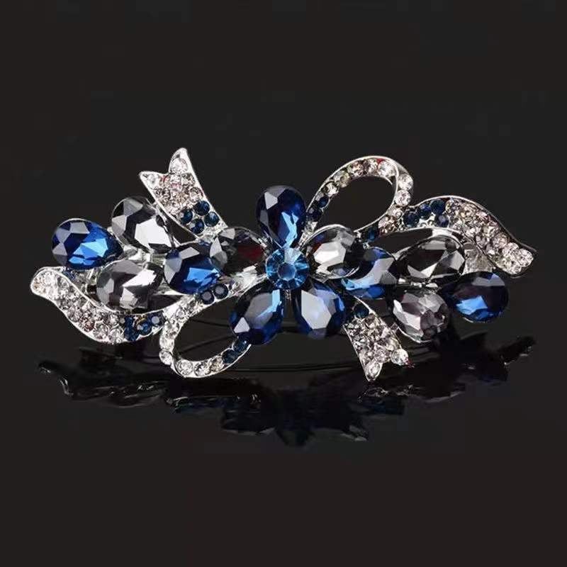  Quà tặng 20/10 cho sếp nữ, vợ, cô giáo, giáo viên nữ, mẹ và bạn gái, người yêu nữ quà tặng Kẹp (cặp) tóc cao cấp AGANA - Ghim kẹp tóc nữ đẹp đính đá hoa sang trọng phù hợp làm quà tặng mọi dịp - KDD105 
