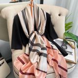  Quà tặng 20/11 cho sếp nữ, vợ, cô giáo, giáo viên nữ, mẹ và bạn gái, người yêu nữ quà tặng Khăn quàngchoàng cổ lụa cao cấp cho nữ văn phòng sở đẹp màu da cam AGANA - KS189 