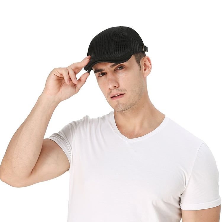  Quà tặng 20/10 cho đối tác nam, sếp nam, đồng nghiệp nam, người yêu nam ,bạn bè, anh trai hoặc người thân quà tặng Mũ nón beret nam cao cấp AGANA mũ nồi nam phong cách Newboy cổ điển pha lẫn hiện đại - Màu Đen - MBRN001 