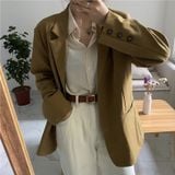  Thắt lưng nữ da bò thật AGANA dây nịt da thật đai váy da thật Hàn Quốc cao cấp phong cách hiện đại - DNT005 