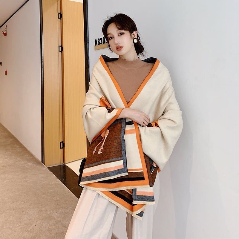  Khăn quàng choàng cổ len Cashmere cho nữ giữ ấm cao cấp phong cách Hàn Quốc đẹp sang trọng AGANA - KC469 