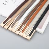  Thắt lưng nữ da bò thật AGANA dây nịt da thật đai váy da thật Hàn Quốc cao cấp phong cách hiện đại - DNT007 