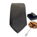  Quà tặng 20/10 cho đối tác nam, sếp nam, đồng nghiệp nam, người yêu nam ,bạn bè, anh trai hoặc người thân quà tặng Set cà vạt nam 4 món cao cấp làm quà tặng, caravat đẹp sang trọng - SCR003 