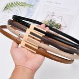  Thắt lưng nữ da bò thật AGANA dây nịt da thật đai váy da thật Hàn Quốc cao cấp phong cách hiện đại - DNT007 