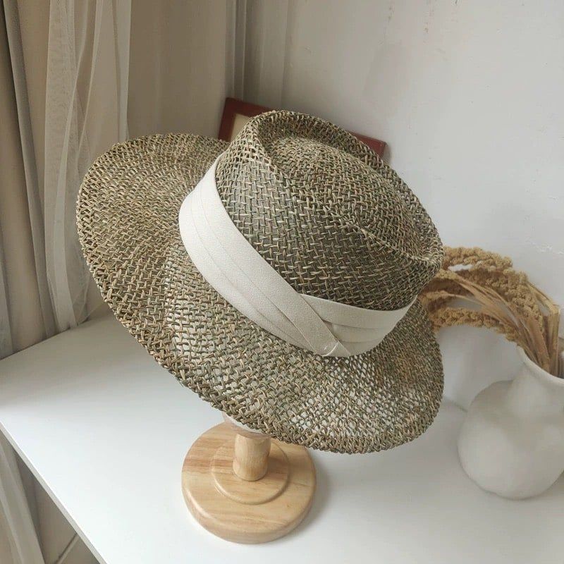  Quà tặng 20/10 cho sếp nữ, vợ, cô giáo, giáo viên nữ, mẹ và bạn gái, người yêu nữ quà tặng Mũ nón cói đi biển rộng vành tròn đẹp cho nữ AGANA - NC510 