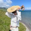  Mũ nón cói đi biển rộng vành tròn đẹp cho nữ AGANA - NC516 
