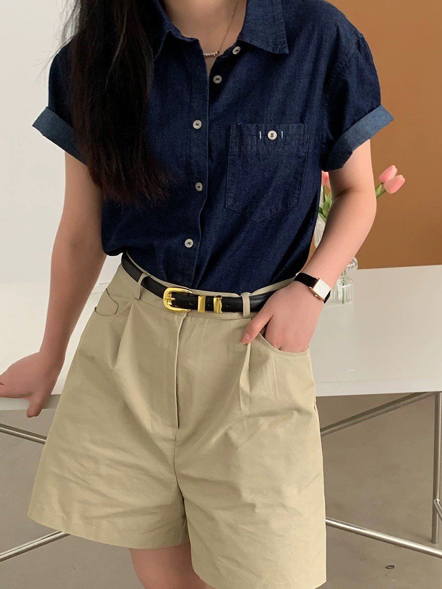  Thắt lưng nữ da bò thật AGANA dây nịt da thật đai váy da thật Hàn Quốc cao cấp phong cách hiện đại - DNT024 