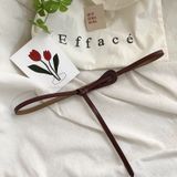  Thắt lưng nữ da bò thật AGANA dây nịt da thật đai váy da thật Hàn Quốc cao cấp phong cách hiện đại - DNT023 