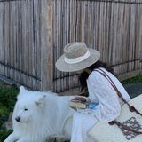  Mũ nón cói đi biển rộng vành tròn đẹp cho nữ AGANA - NC510 