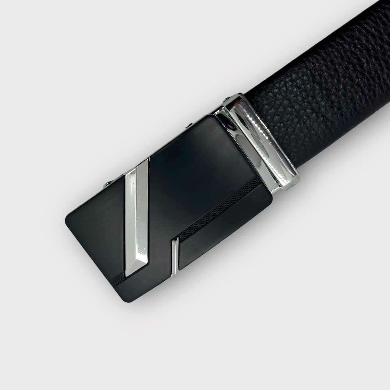  Thắt lưng nam da bò thật khóa tự động hợp kim chống rỉ AGANA dây nịt nam cao cấp khóa lỗ kim da bò bền bỉ thời trang - Màu Đen - DNN016 