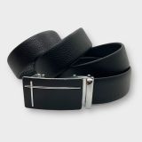  Quà tặng 20/10 cho đối tác nam, sếp nam, đồng nghiệp nam, người yêu nam ,bạn bè, anh trai hoặc người thân quà tặng Thắt lưng nam da bò thật khóa tự động hợp kim chống rỉ AGANA dây nịt nam cao cấp khóa lỗ kim da bò bền bỉ thời trang - Màu Đen - DNN012 