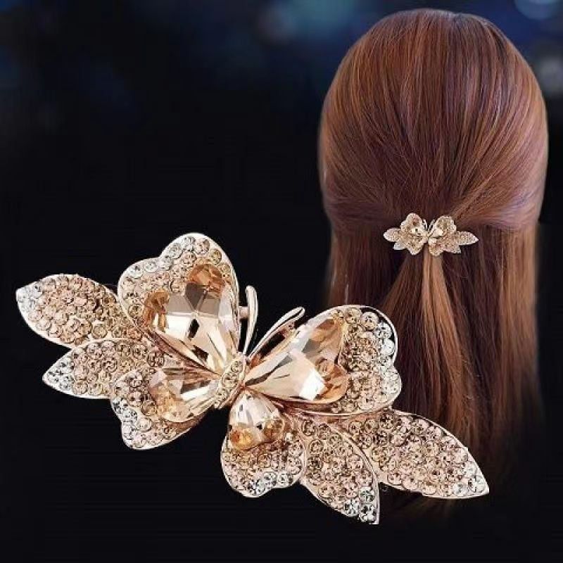  Quà tặng 20/11 cho sếp nữ, vợ, cô giáo, giáo viên nữ, mẹ và bạn gái, người yêu nữ quà tặng Kẹp (cặp) tóc cao cấp AGANA - Ghim kẹp tóc nữ đẹp đính đá hoa sang trọng phù hợp làm quà tặng mọi dịp - KDD112 