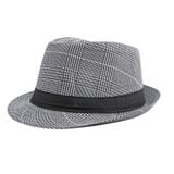  Mũ nón phớt Fedora nam vành nhỏ cao cấp AGANA nón cao bồi phong cách cổ điển pha lẫn hiện đại - Kẻ Sọc Trắng - MFDN002 