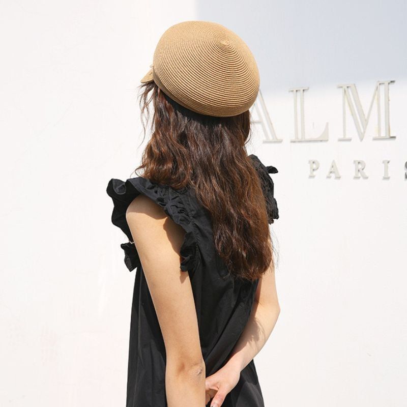  Quà tặng 20/10 cho sếp nữ, vợ, cô giáo, giáo viên nữ, mẹ và bạn gái, người yêu nữ quà tặng Mũ nón cói đi biển rộng vành tròn đẹp cho nữ AGANA - NC525 