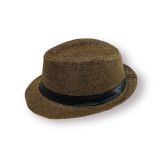  Quà tặng 20/11 cho đối tác nam, sếp nam, đồng nghiệp nam, người yêu nam ,bạn bè, anh trai hoặc người thân quà tặng Mũ nón phớt Fedora nam vành nhỏ cao cấp AGANA nón cao bồi phong cách cổ điển pha lẫn hiện đại - Màu Nâu Đậm  - MFDN004 