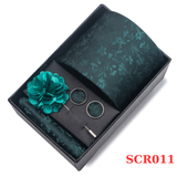  Set cà vạt nam 4 món cao cấp làm quà tặng, caravat đẹp sang trọng - SCR011 
