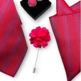  Set cà vạt nam 4 món cao cấp làm quà tặng, caravat đẹp sang trọng - SCR030 