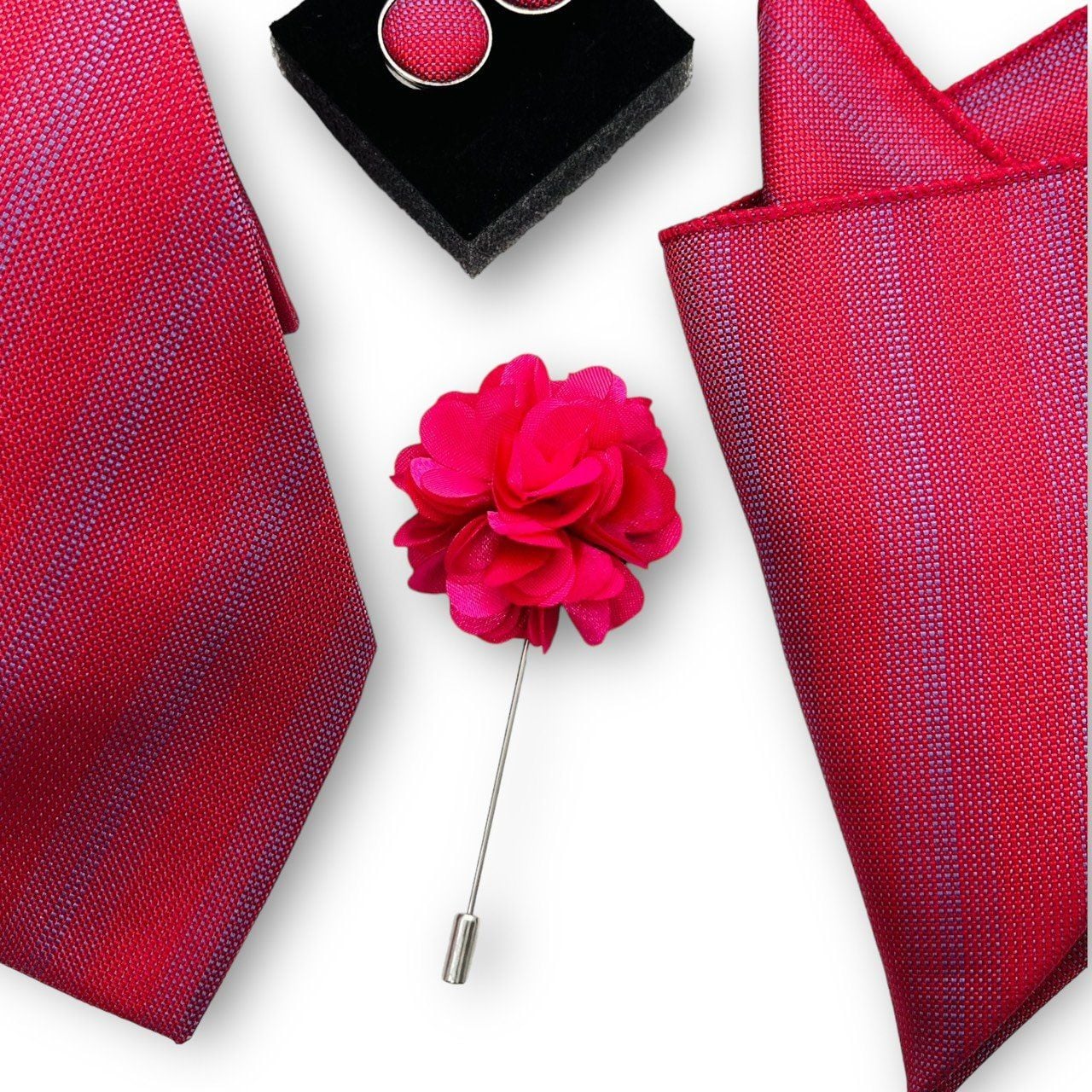  Set cà vạt nam 4 món cao cấp làm quà tặng, caravat đẹp sang trọng - SCR030 