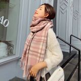  Khăn quàng choàng cổ len Cashmere giữ ấm cao cấp phong cách châu Âu Mỹ sang trọng 