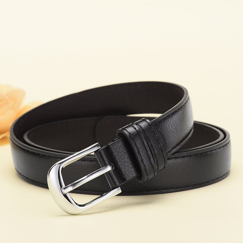  Thắt lưng nữ da bò thật AGANA dây nịt da thật đai váy da thật Hàn Quốc cao cấp phong cách hiện đại - DNT011 