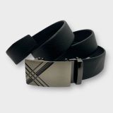  Thắt lưng nam da bò thật khóa tự động hợp kim chống rỉ AGANA dây nịt nam cao cấp khóa lỗ kim da bò bền bỉ thời trang - Màu Đen - DNN022 