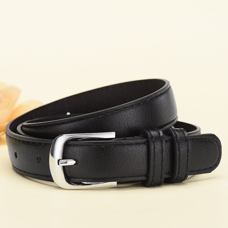  Thắt lưng nữ da bò thật AGANA dây nịt da thật đai váy da thật Hàn Quốc cao cấp phong cách hiện đại - DNT011 