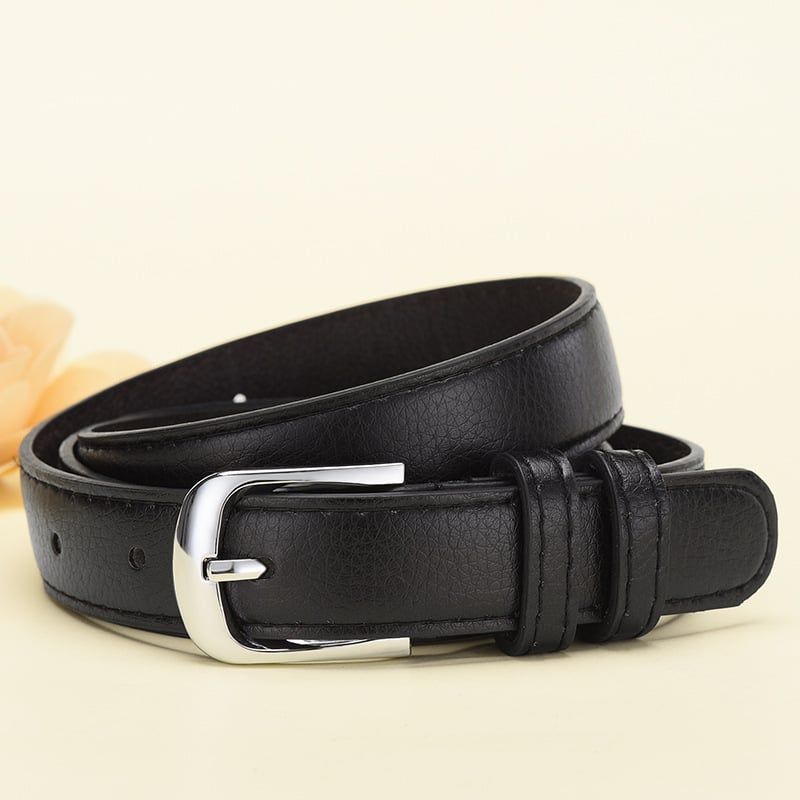  Thắt lưng nữ da bò thật AGANA dây nịt da thật đai váy da thật Hàn Quốc cao cấp phong cách hiện đại - DNT011 