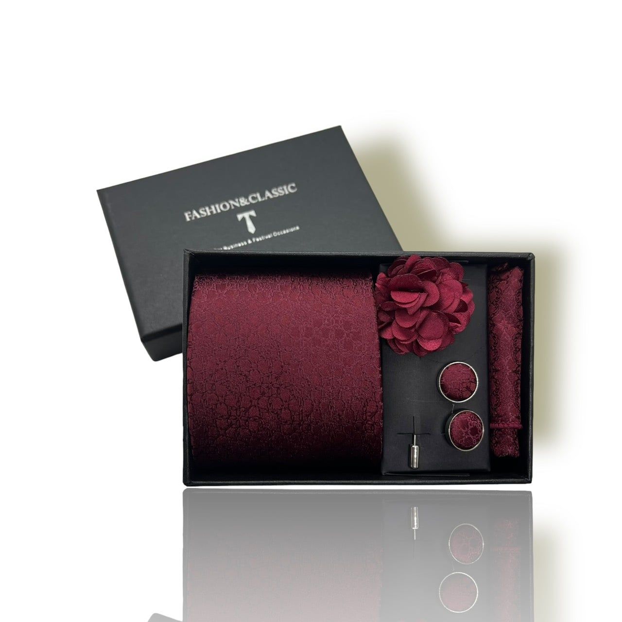  Quà tặng 20/10 cho đối tác nam, sếp nam, đồng nghiệp nam, người yêu nam ,bạn bè, anh trai hoặc người thân quà tặng Set cà vạt nam 4 món cao cấp làm quà tặng, caravat đẹp sang trọng - SCR006 