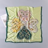  Khăn quàng choàng cổ lụa cao cấp cho nữ văn phòng sở đẹp màu xanh AGANA - KS176 