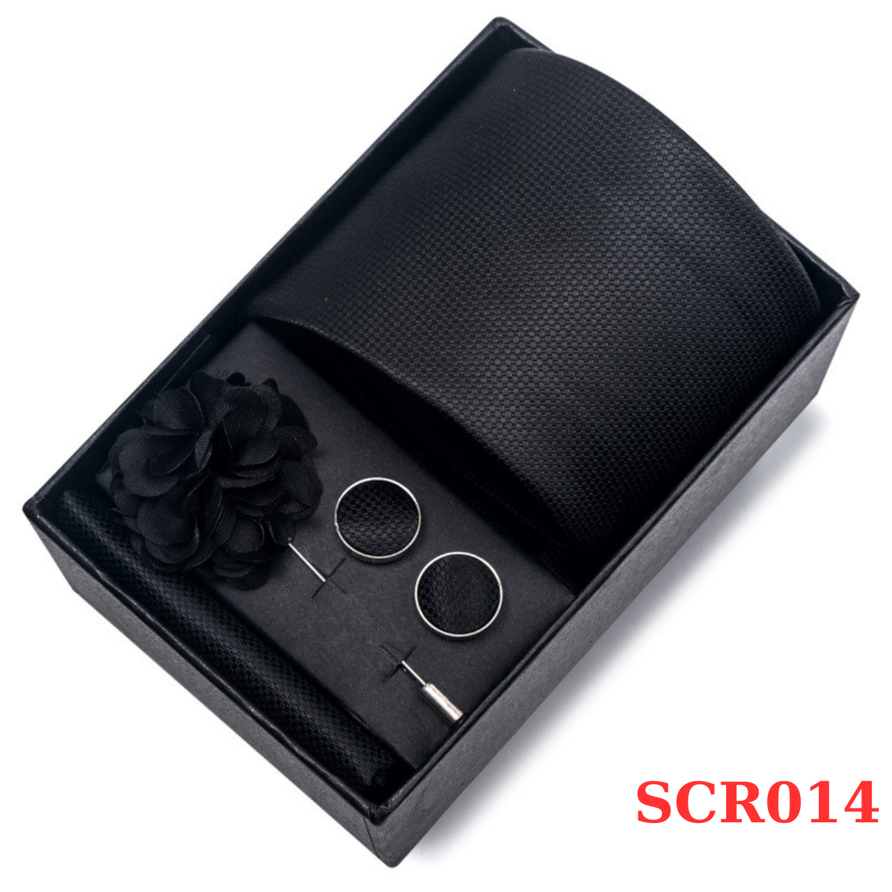  Set cà vạt nam 4 món cao cấp làm quà tặng, caravat đẹp sang trọng - SCR014 