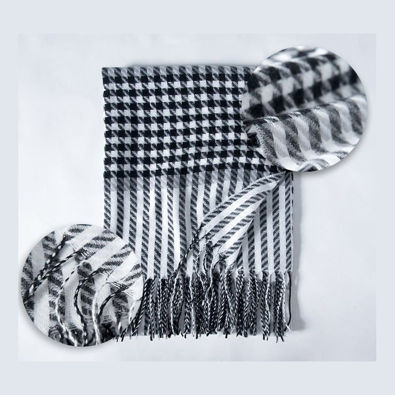  Khăn quàng choàng cổ len Cashmere AGANA giữ ấm cao cấp phong cách châu Âu Mỹ sang trọng 