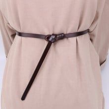  Thắt lưng nữ da bò thật AGANA dây nịt da thật đai váy da thật Hàn Quốc cao cấp phong cách hiện đại - DNT009 