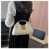  Túi cói đi biển vintage thời trang nữ phong cách cầm tay Hàn Quốc đẹp cổ điển - TC116 