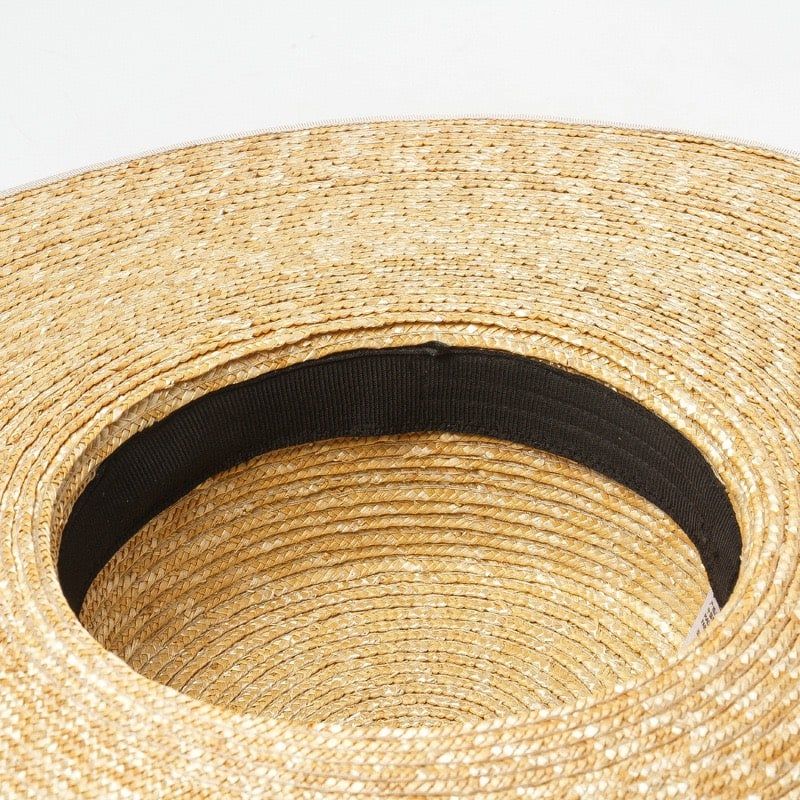  Mũ nón cói đi biển rộng vành tròn đẹp cho nữ sợi tự nhiên cao cấp dây đen - NC524 