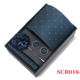  Quà tặng 20/10 cho đối tác nam, sếp nam, đồng nghiệp nam, người yêu nam ,bạn bè, anh trai hoặc người thân quà tặng Set cà vạt nam 4 món cao cấp làm quà tặng, caravat đẹp sang trọng - SCR016 