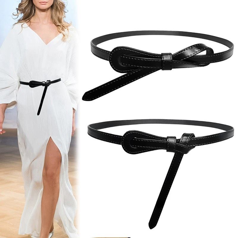  Thắt lưng nữ da bò thật AGANA dây nịt da thật đai váy da thật Hàn Quốc cao cấp phong cách hiện đại - DNT023 