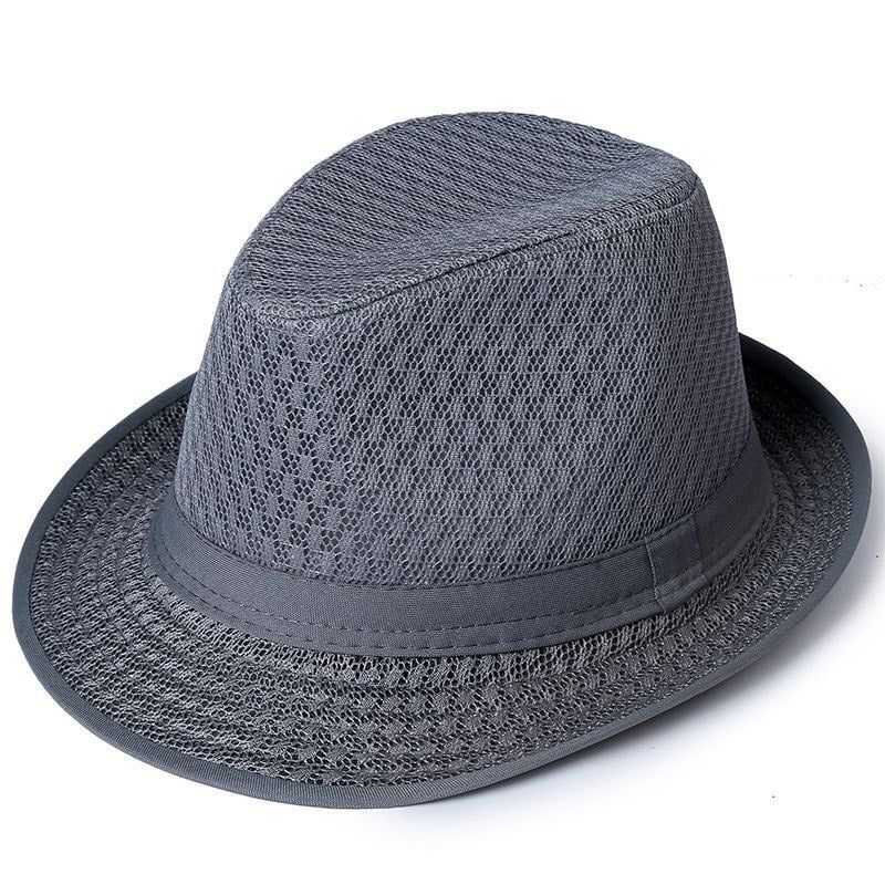  Mũ nón phớt Fedora nam vành nhỏ cao cấp AGANA nón cao bồi phong cách cổ điển pha lẫn hiện đại - Màu Xám - MFDN005 
